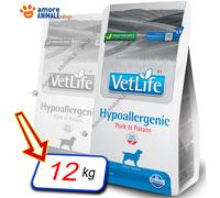 Farmina Dog Vet Life Natural Diet → Hypoallergenic Maiale e Patate - 2 / 12 kg