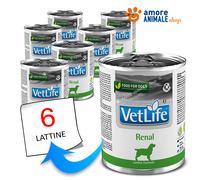 Farmina Dog VET LIFE - RENAL → Lattine da 300 gr - Umido Cane, Cani