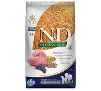 Farmina N&D Ancestral Grain Adult Medium/Maxi Agnello e Mirtillo - 12 kg - Croccantini per cani - 1° ORDINE? scegli lo sconto BZR5 / BZR20 + 200 punti fedeltà
