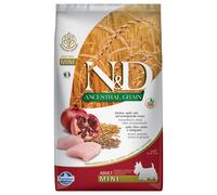 Farmina Dog N&D Ancestral Grain Adult Mini Pollo e Melograno - Farmina Dog N&D Ancestral Grain Adult Mini Pollo e Melograno - Offerta [PREZZO A CONFEZIONE] Quantità Minima 2, Sacco Da 7 Kg