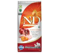 Farmina N&D Grain Free Pumpkin Adult Medium/Maxi Pollo, Zucca e Melograno - 12 kg