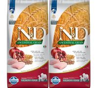 FARMINA N&D Low Grain Chicken & Pomegranate Senior Medium & Maxi 2 x 12kg