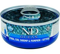 FARMINA N&D Ocean Cat Kitten Tuna, cod, shrimp, pumpkin 70 g