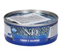 Farmina N&D Ocean con Tonno e Salmone Wet Food per Gatti Adult 70 g Ma