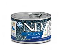 Farmina N&D Ocean Dog Mini 140 gr - Salmone e Merluzzo - Cibo Umido per Cani - 1° ORDINE? scegli lo sconto BZR5 / BZR20 + 200 punti fedeltà