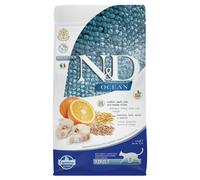 Farmina N&D Ocean Feline Adult Merluzzo Farro e Arancia 1,5 kg - Croccantini per gatti - 1° ORDINE? scegli lo sconto BZR5 / BZR20 + 200 punti fedeltà