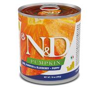 Farmina N&D Pumpkin Canine Puppy Umido Grain Free 285 gr Agnello e Mirtilli - confezione da 6 pezzi - Cibo umido per cani - 1° ORDINE? scegli lo sconto BZR5 / BZR20 + 200 punti fedeltà