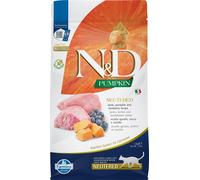 Cibo secco con agnello e mirtilli per gatti adulti sterilizzati N&D Neutered Adult, 1,5 kg, Farmina