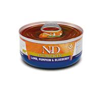 Farmina N&D Pumpkin Feline Umido 70 gr Agnello e Mirtilli - confezione da 24 pezzi - Cibo umido per gatti - 1° ORDINE? scegli lo sconto BZR5 / BZR20 + 200 punti fedeltà