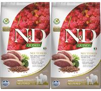 FARMINA N&D Quinoa Adult Madium & Maxi Neutred Duck, Broccoli & Asparagus 2 x 2.5kg