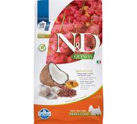 russo mangimi Farmina Cane N&D Quinoa Skin&Coat Adulto Mini Aringa, Quinoa, Cocco & Curcuma 800 Gr