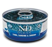 FARMINA ND Cat Ocean ATUN SARDINA GAMBERO Scatola 24 x 70 GR