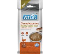 FARMINA Vet Life Cat Convalescence Creamy 60 g con pollo e tonno, prelibatezza cremosa per gatti che supporta la convalescenza