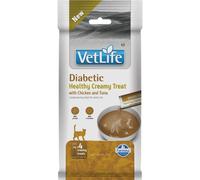 FARMINA Vet Life Cat Diabetic Creamy 60 g con pollo e tonno, prelibatezza cremosa per gatti diabetici