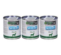 Farmina Vet Life Obesity Wet Food Canine 3x300 g