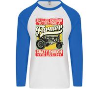 Farming Abile Abbastanza Da Essere Un Uomo L/S Baseball T-Shirt
