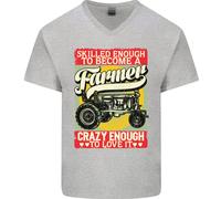 Farming Abile Abbastanza Per Essere Un Contadino Maglietta In Cotone A V