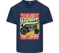 Farming Abile Abbastanza Per Essere Un Contadino Maglietta In Cotone A V