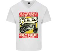 Farming Abile Abbastanza Per Essere Un Contadino Maglietta In Cotone A V
