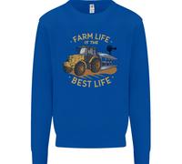 Farming Farm Life È La Migliore Vita Felpa Jumper Per Bambini Contadini
