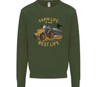 Farming Farm Life È La Migliore Vita Felpa Jumper Per Bambini Contadini