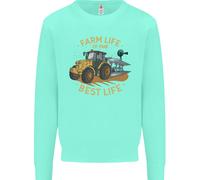 Farming Farm Life È La Migliore Vita Felpa Jumper Per Bambini Contadini