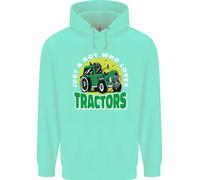 Farming Just A Boy Who Loves Tractors Uomo Felpa