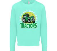 Farming Just A Boy Who Loves Tractors Uomo Sweatshirt Jumper