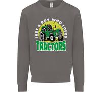 Farming Just A Boy Who Loves Tractors Uomo Sweatshirt Jumper