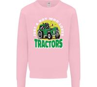 Farming Just A Boy Who Loves Tractors Uomo Sweatshirt Jumper