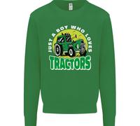 Farming Just A Boy Who Loves Tractors Uomo Sweatshirt Jumper