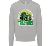 Farming Solo Un Ragazzo Che Ama I Trattori Felpa Per Bambini