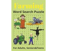 Farming Word Searcg Puzzle: Farming themed word search puzzle book, agreculture word search, easy read, print | 6x9 inches, 110 pages, 55 word search | Gift for vacation, holidays and relaxing time