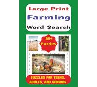 Farming Word Search Book: Easy to Read Word Search Puzzle Book about Farming, including Phrases, Terms, and Words | LARGE PRINT, 6x9 inches, 110 pages, 50+ Puzzles... Gift for Farming Enthusiasts