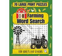 Farming Word Search: For Adults and Seniors Easy to Read -8.5x11 in. pages Large Font-70 Farming Themed Puzzles for Relaxation and Travel to Improve ... Answer key included- Bright Puzzle Company