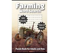 Farming Word Search: Fun Farm Themed Brain Teaser Puzzle Book in Large Print for Every Generation
