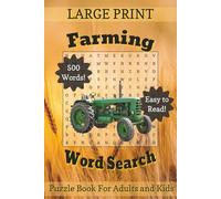 Farming Word Search: Fun Farm Themed Brain Teaser Puzzle Book in Large Print for Every Generation