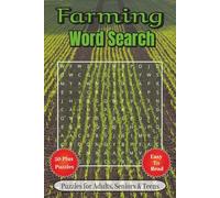 Farming Word Search Puzzle Book: Engaging Word Hunts with Large Print | 6x9 inches, 110 pages | Over 50 Puzzles … Great Gift for Travel, Holidays, and Leisure Time