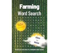 Farming Word Search Puzzle Book: Word Searches with Easy to Read Print | 6x9 inches, 110 pages | 50+ Puzzles … - For Vacations, Holidays and Leisure
