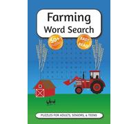 Farming Word Search Puzzle Book: Word Searches with Easy to Read Print about Farming, Agriculture, Farm Animals and More | 6x9 inches, 110 pages | 50+ ... … Gift for Vacations, Holidays and Free Times