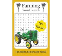 Farming Word Search Puzzle Book: Word Searches with Easy to Read Print about Farming, Agriculture, Plants and more | 6x9 inches | 110 pages | 50+ Puzzles. Gift for Anxiety Relief and Relaxation