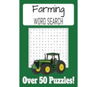 Farming Word Search Puzzle Book: Word Searches with Easy to Read Print about Farming, Farm Animals, Gardening, and More | 6x9 inches, 110 pages | 50+ ... Gift for Vacations, Holidays, and Free Times