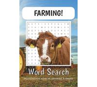 Farming Word Search Puzzle Book: Word Searches with Easy to Read Print about Farming, Farm Animals, Tractors, and More | 6x9 inches, 110 pages | 50+ ... Gift for Vacations, Holidays and Free Times