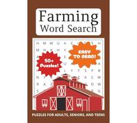Farming Word Search Puzzle Book: Word Searches with Easy to Read Print about Farming, Farm Life, Farm Animals and more | 6x9 inches, 110 pages | 50+ ... … Gift for Vacations, Holidays and Free Times