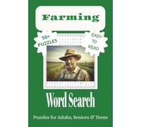Farming Word Search Puzzle Book: Word Searches with Easy to Read Print about Farms, Equipment, Harvest and More | 6x9 inches, 110 pages, 50+ Puzzles ... for Vacations, Holidays, and Leisure