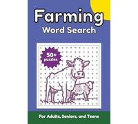 Farming Word Search Puzzle Book: Word Searches with Easy to Read Print about Farms, Farm Animals, Farming Life, and More | 6x9 inches, 110 pages, 600+ ... | Gift for Vacations, Holidays, and Free Time