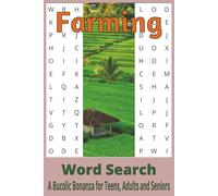 Farming Word Search Puzzle Book: Word Searches with Easy to Read Print about Haybales, Horses, Hagriculture and More | 6 x 9 inches, 110 pages | 50+ ... for Vacations, Holidays and Free Times