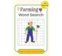 Farming Word Search Puzzle Book: Word Searches with Easy-to-Read Print Featuring Crops, Animals, Tractors, and Farm Life | 6 x 9 inches, 110 Pages | ... Gift for Farmers, Gardeners, and Homesteaders
