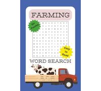 Farming Word Search: Word Searches with Easy to Read Print about Farming, Country Living, and More | 6x9 inches, 110 pages | 50+ Puzzles - Gift for ... Building and Vocabulary Building Exercise