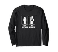 Farming Your Boyfriend Il mio ragazzo Fidanzata Divertente Contadino Maglia a Manica